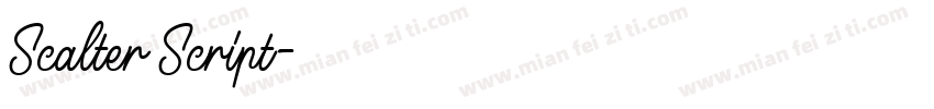Scalter Script字体转换